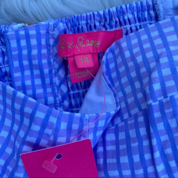Lilly Pulitzer Purple Gingham set - Picture 2 of 6